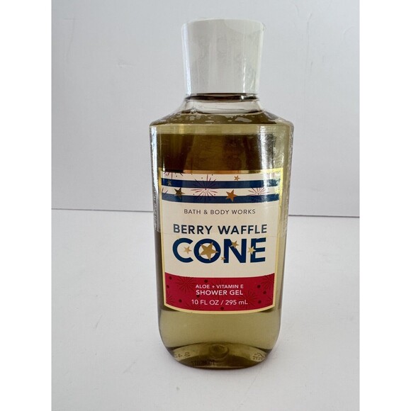 Bath & Body Works Berry Waffle Cone Shower Gel NEW SEALED Discontinued 10fl oz - Picture 1 of 3